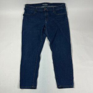 Wild Fable Skinny Womens Jeans Size 18W R Blue Dark Wash Stretch